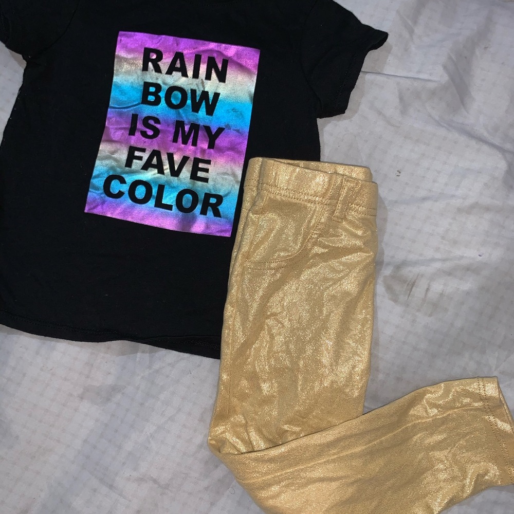 ❣️GIRLS❣️ Black and gold girls outfit